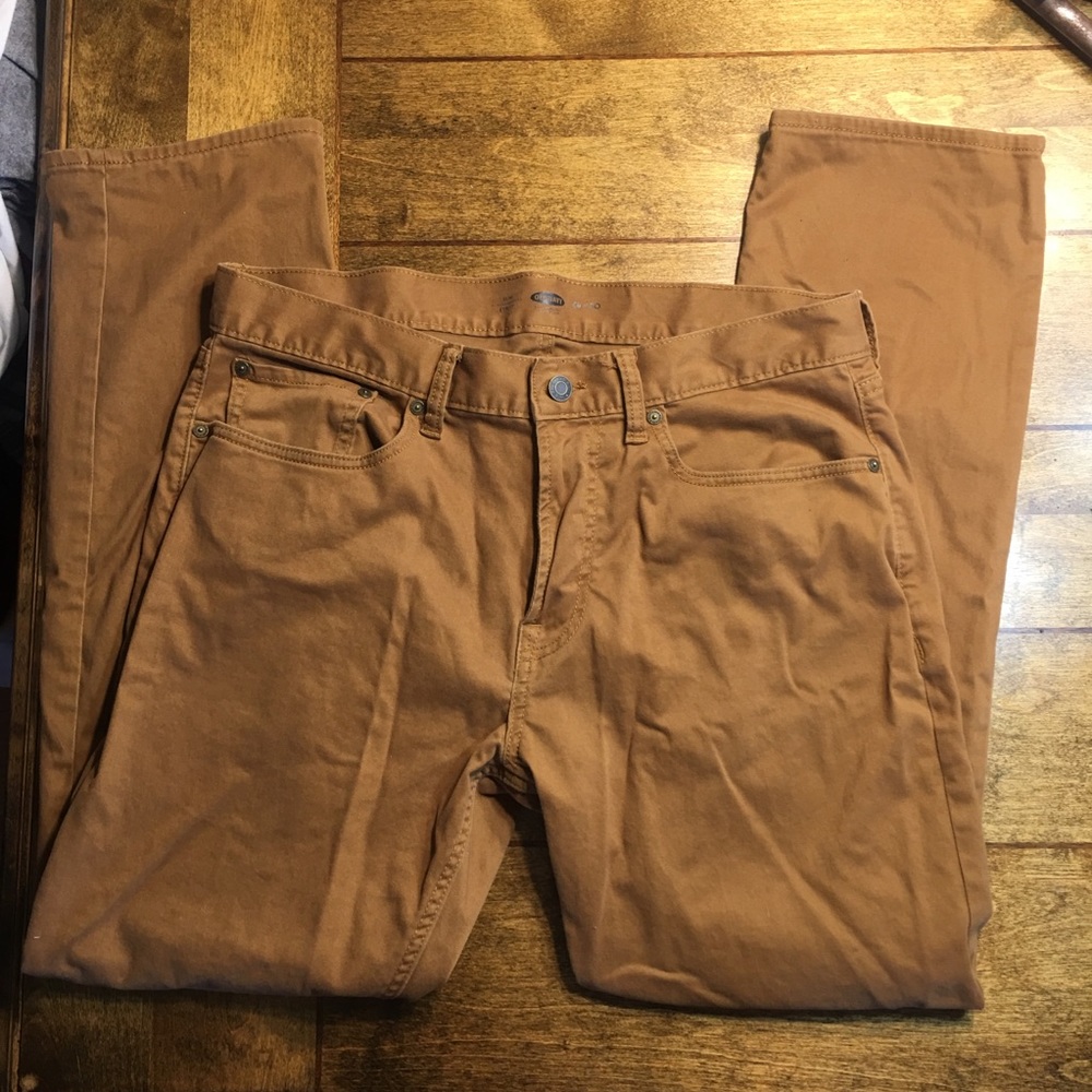 Old Navy Slim Fit 34x30 Brown/Khaki Pants